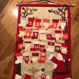 POTTERY BARN KIDS Santa Stocking Advent w/ Pockets